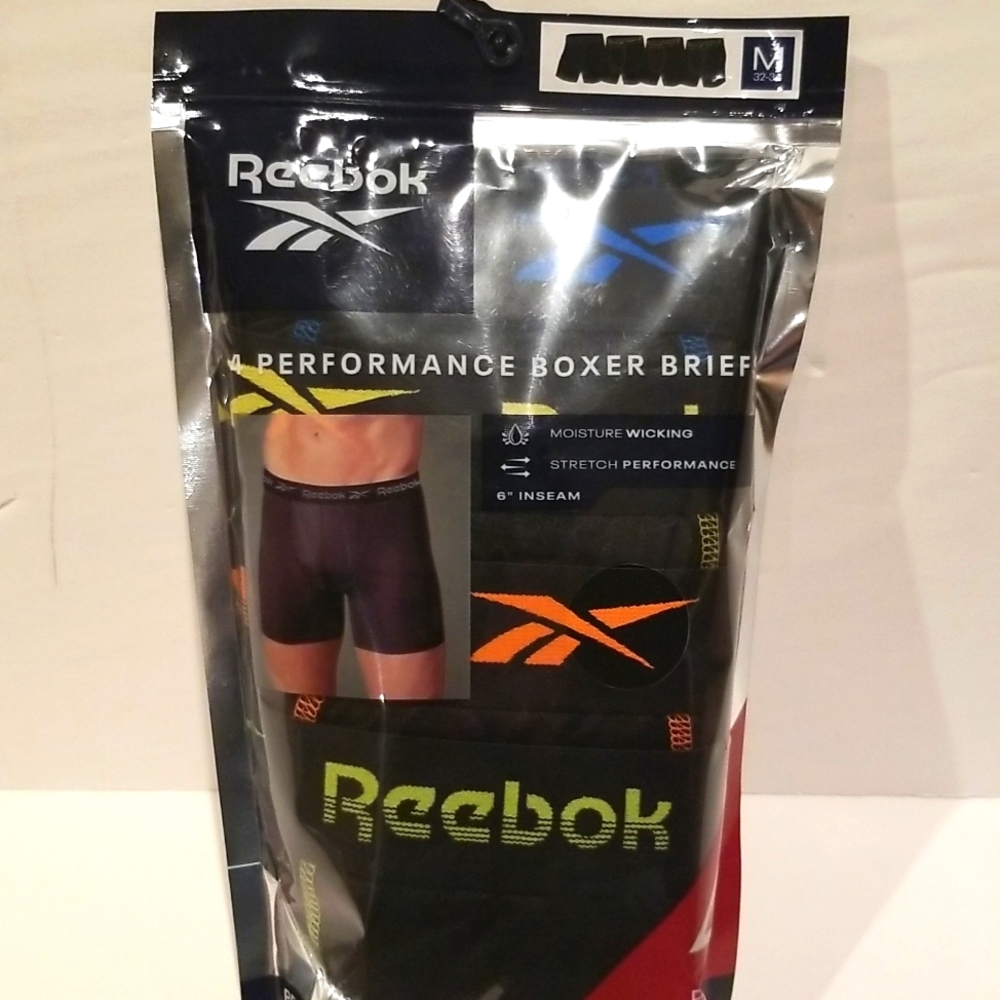 1 pack of Reebok Performance Boxer Briefs (each w/ 4 boxer briefs) NWT, MEDIUM